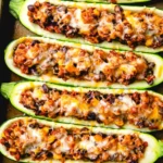 Ground Turkey Taco Stuffed Zucchini Boats 4 Ground Turkey Taco Stuffed Zucchini Boats