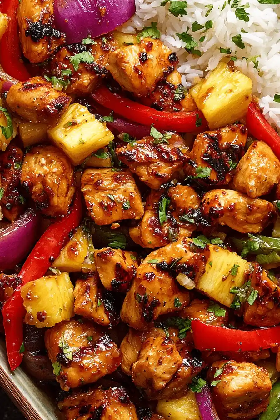 Tropical Hawaiian Chicken Sheet Pan Dinner 3 Recipe image