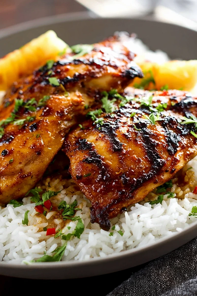 Hawaiian Chicken and Coconut Rice Recipe 3 Recipe image