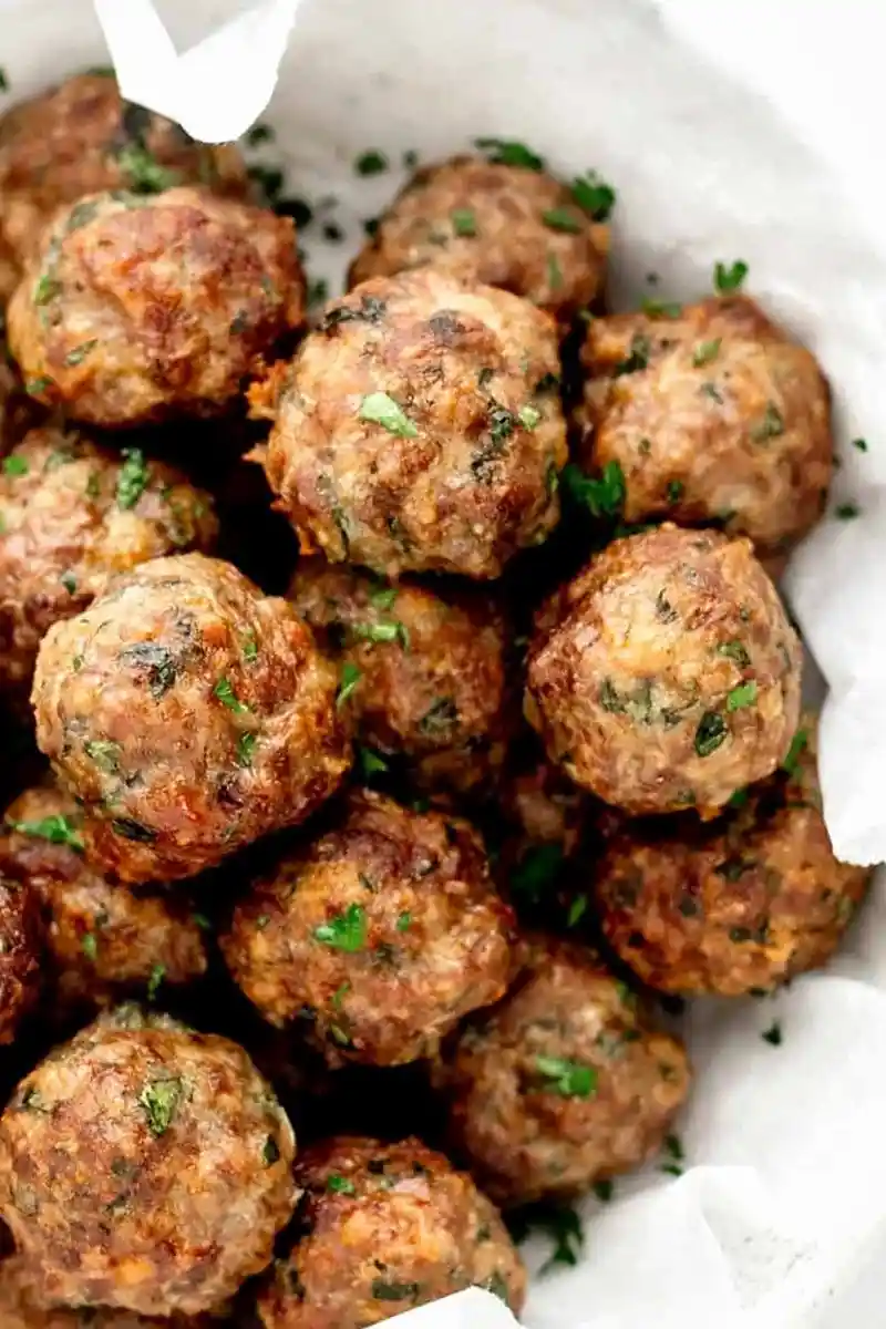 High Protein Healthy Beef Meatballs 3 Recipe image