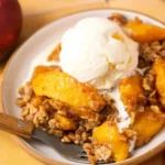 Healthy Almond Oat Peach Crisp 4 Healthy Almond Oat Peach Crisp