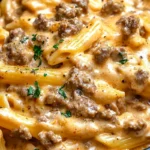 Savory High Protein Creamy Beef Pasta 4 Savory High Protein Creamy Beef Pasta