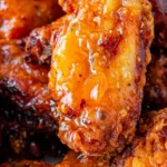 Hot Honey Peach Wings 4 Hot Honey Peach Wings