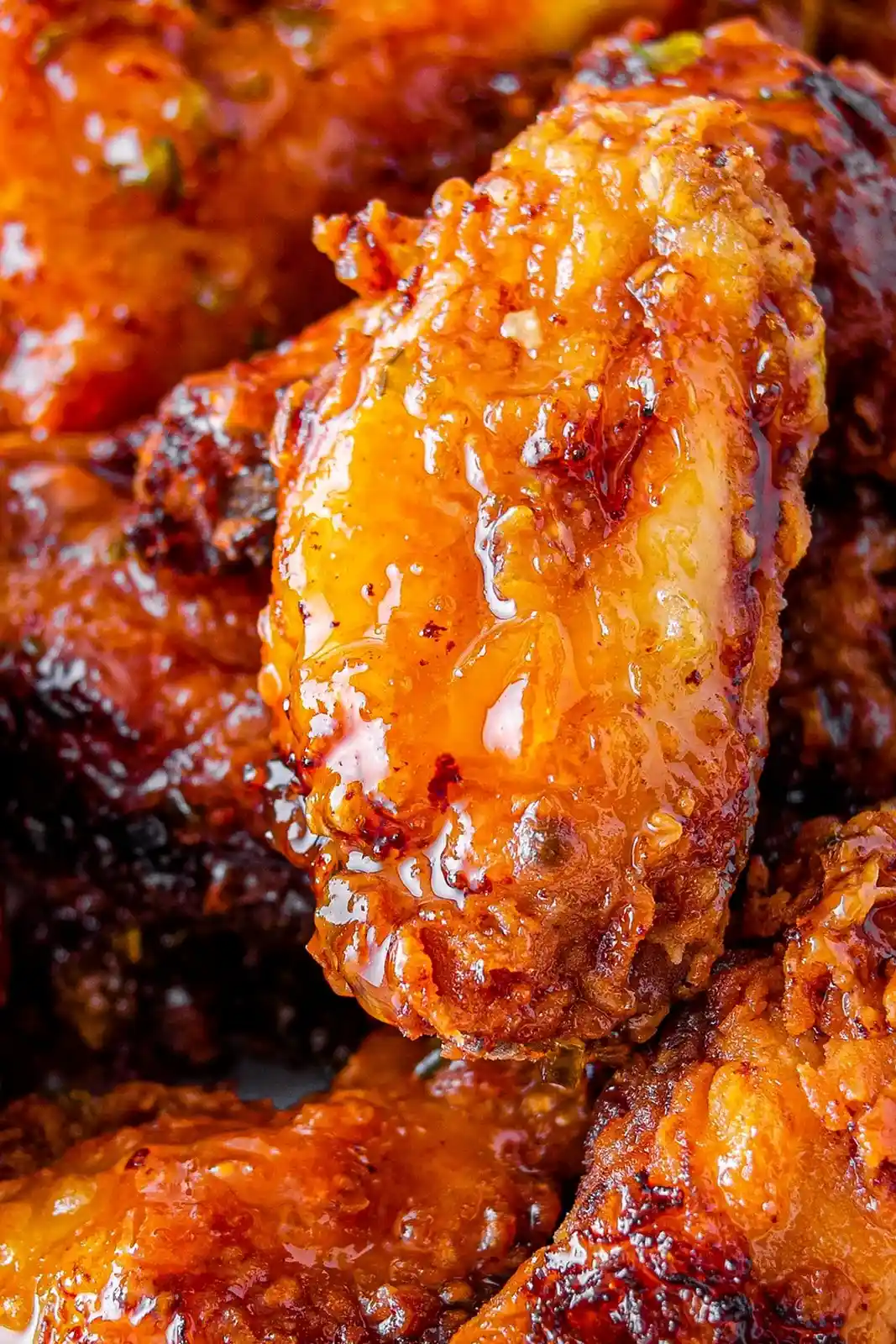 Hot Honey Peach Wings 3 Recipe image