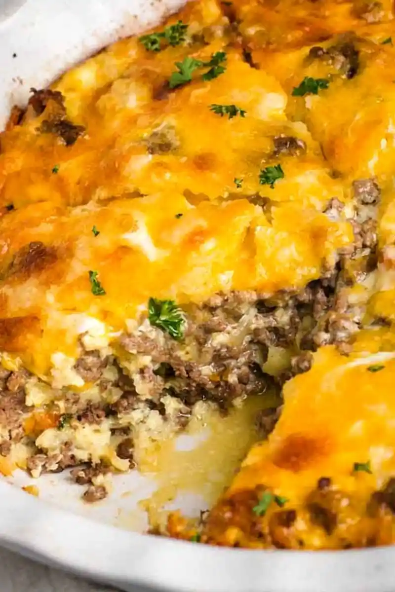 Old Fashioned Impossible Cheeseburger Pie 3 Recipe image