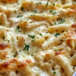 Creamy Baked Chicken Alfredo Pasta Casserole 4 Creamy Baked Chicken Alfredo Pasta Casserole