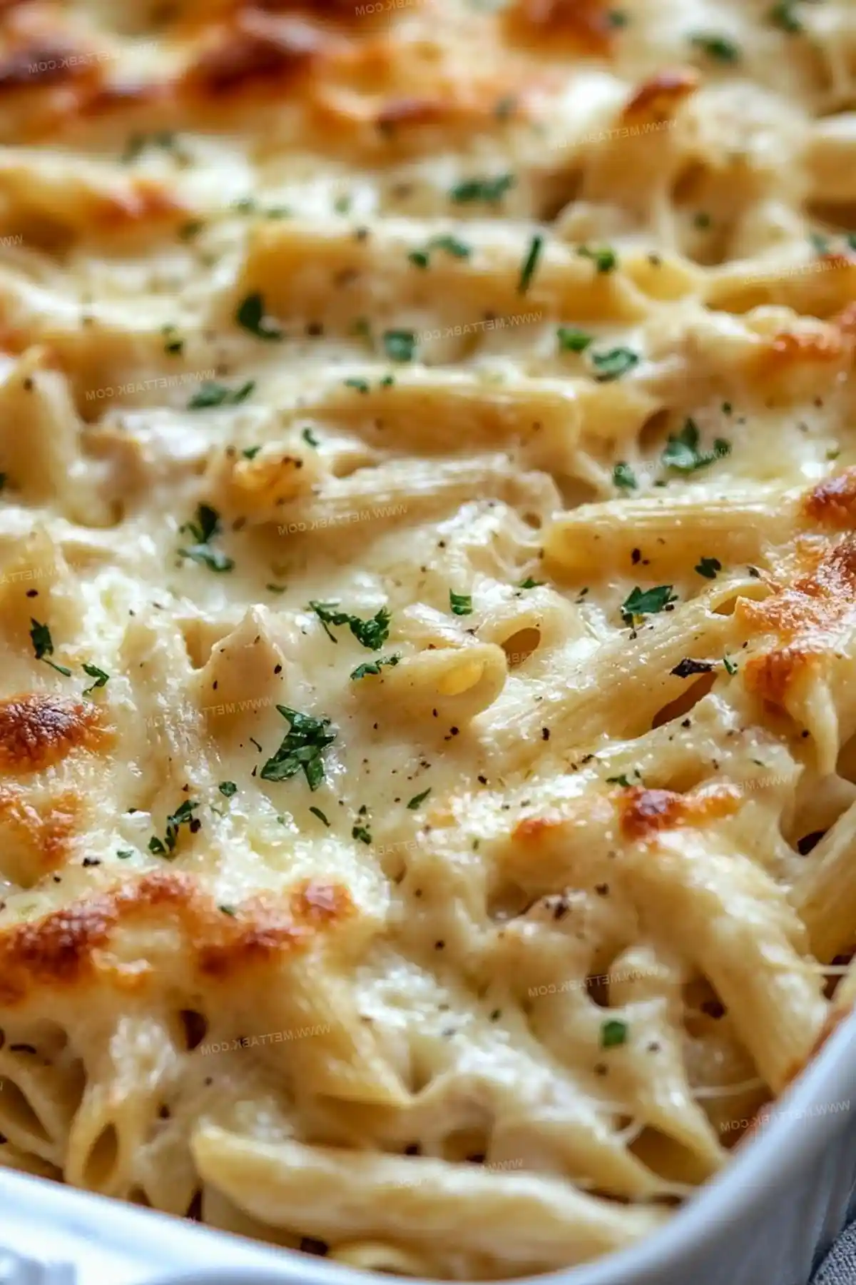 Creamy Baked Chicken Alfredo Pasta Casserole 3 Recipe image