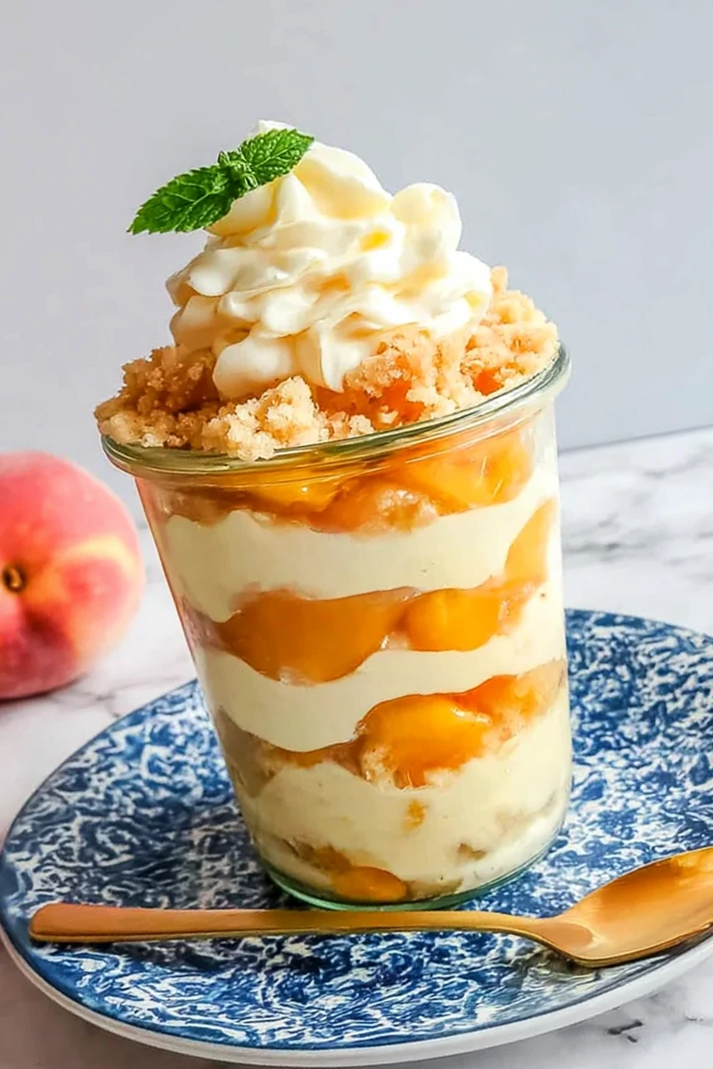 Magnolia Bakery Peach Crisp Pudding 3 Recipe image