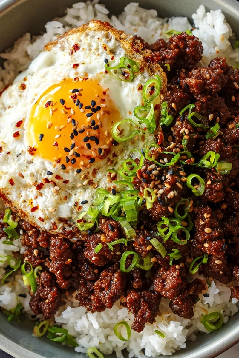 Quick Korean-Style Ground Beef Bowls 3 Recipe image