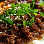 Savory Korean Ground Beef Bowls 4 Savory Korean Ground Beef Bowls