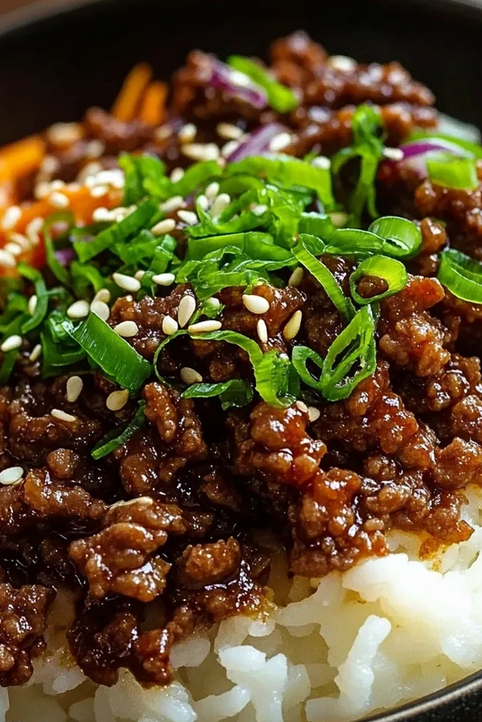 Savory Korean Ground Beef Bowls 3 Recipe image