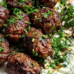 Savory Lebanese Beef Kofta with Refreshing Cucumber Sauce 4 Savory Lebanese Beef Kofta with Refreshing Cucumber Sauce