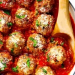 Classic Baked Meatballs 4 Classic Baked Meatballs