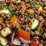Savory Mediterranean Ground Beef Stir-Fry 4 Savory Mediterranean Ground Beef Stir-Fry