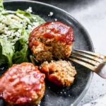 Easy Individual BBQ Mini Meatloaves 4 Easy Individual BBQ Mini Meatloaves