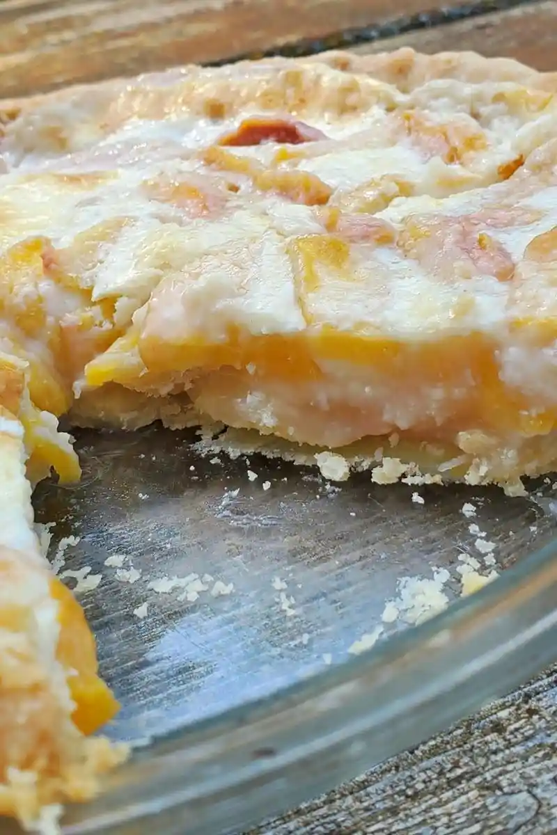 Old-Fashioned Peach Cream Pie 3 Recipe image