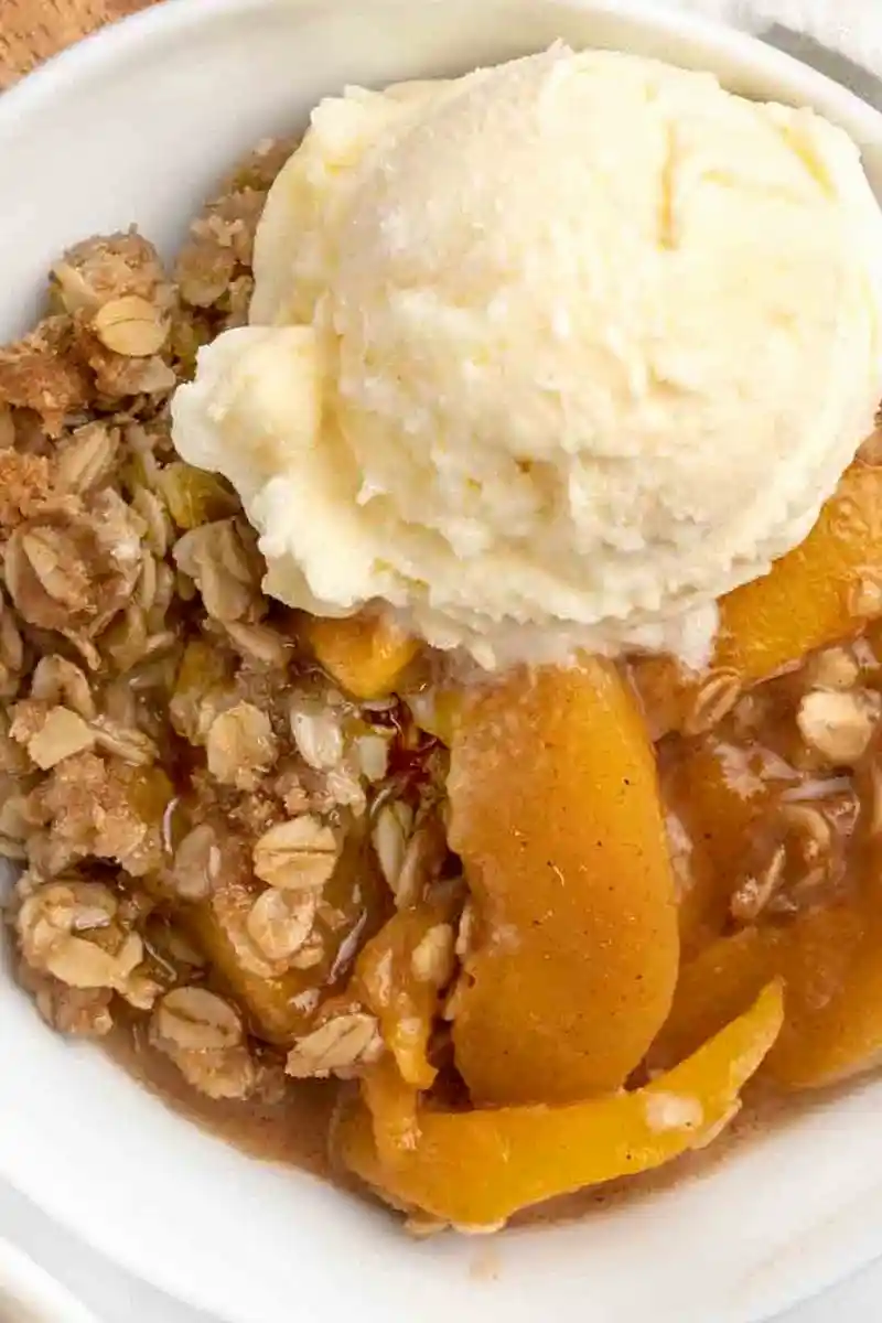 Classic Homemade Peach Crisp 3 Recipe image