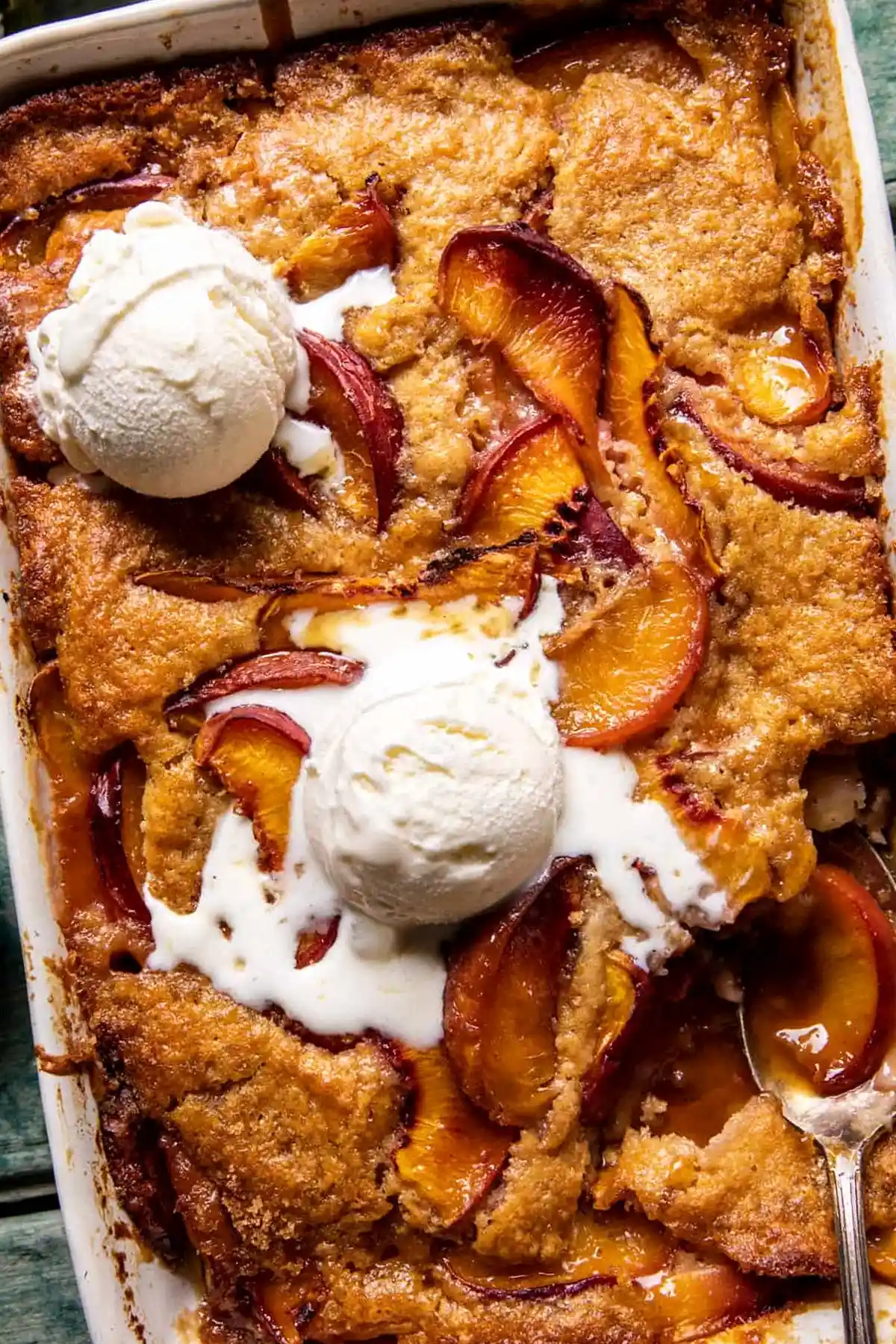 Old School Easy Brown Sugar Peach Cobbler 3 Recipe image