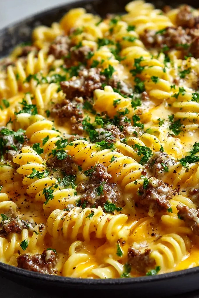The Ultimate Creamy Ground Beef Pasta Skillet 3 Recipe image