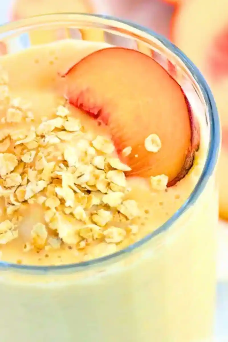 Peach and Oat Smoothie 3 Recipe image