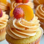 Peach Bellini Cupcakes 4 Peach Bellini Cupcakes