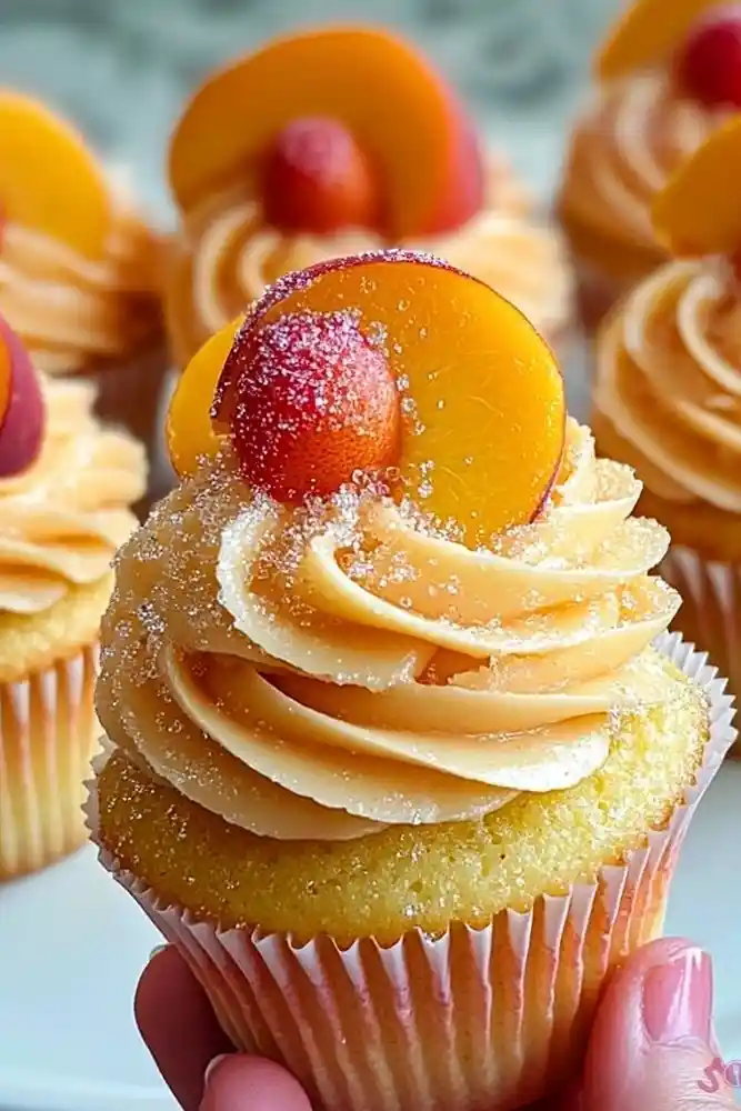 Peach Bellini Cupcakes 3 Recipe image