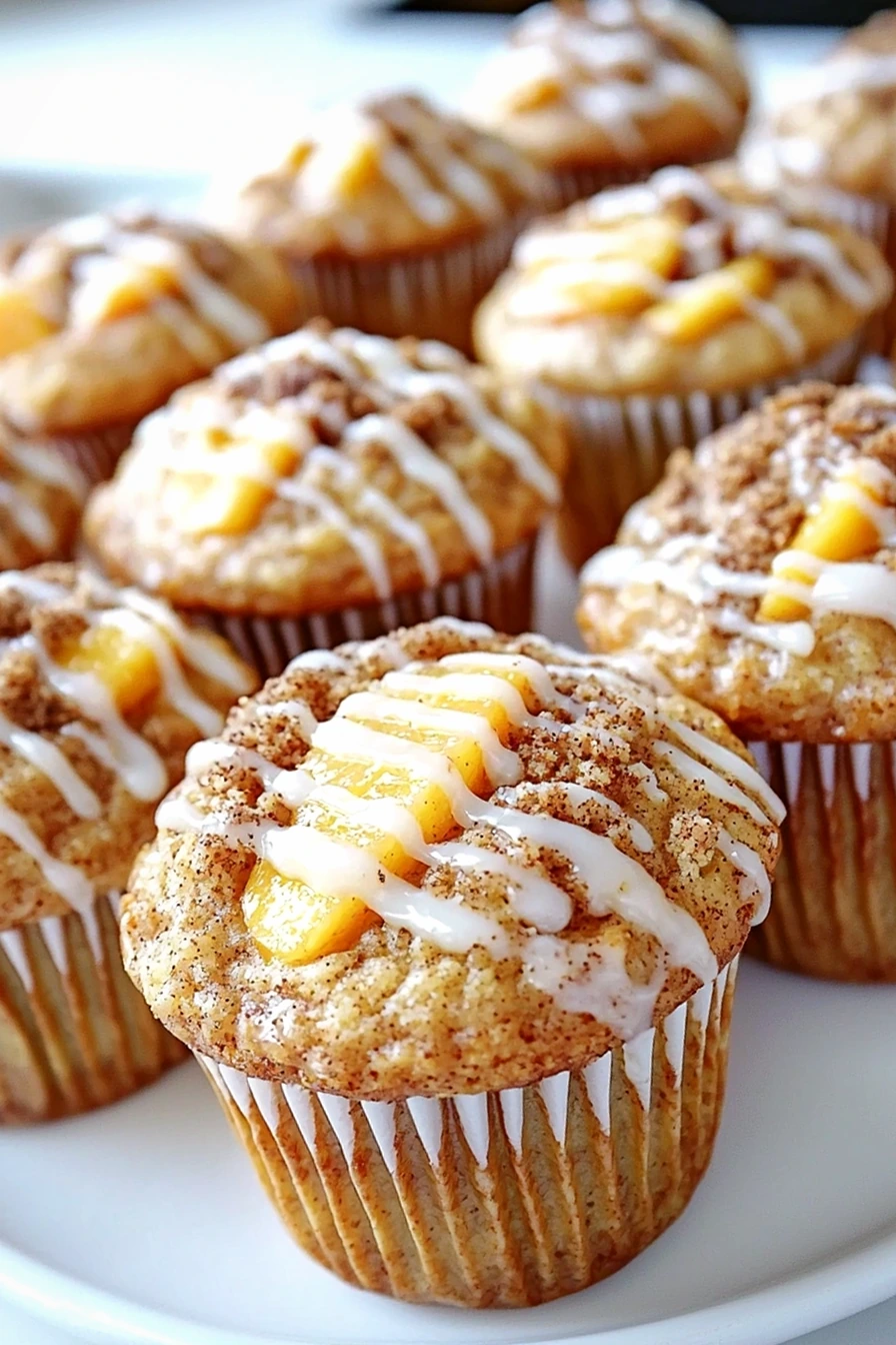 Peach Cobbler Muffins 3 Recipe image