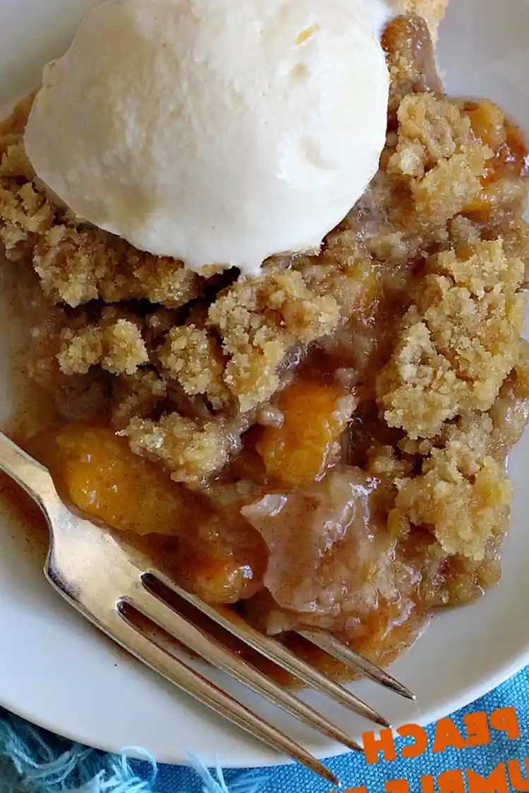 Peach Crumble Pie 3 Recipe image
