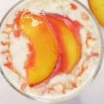 Creamy Peach Overnight Oats 4 Creamy Peach Overnight Oats