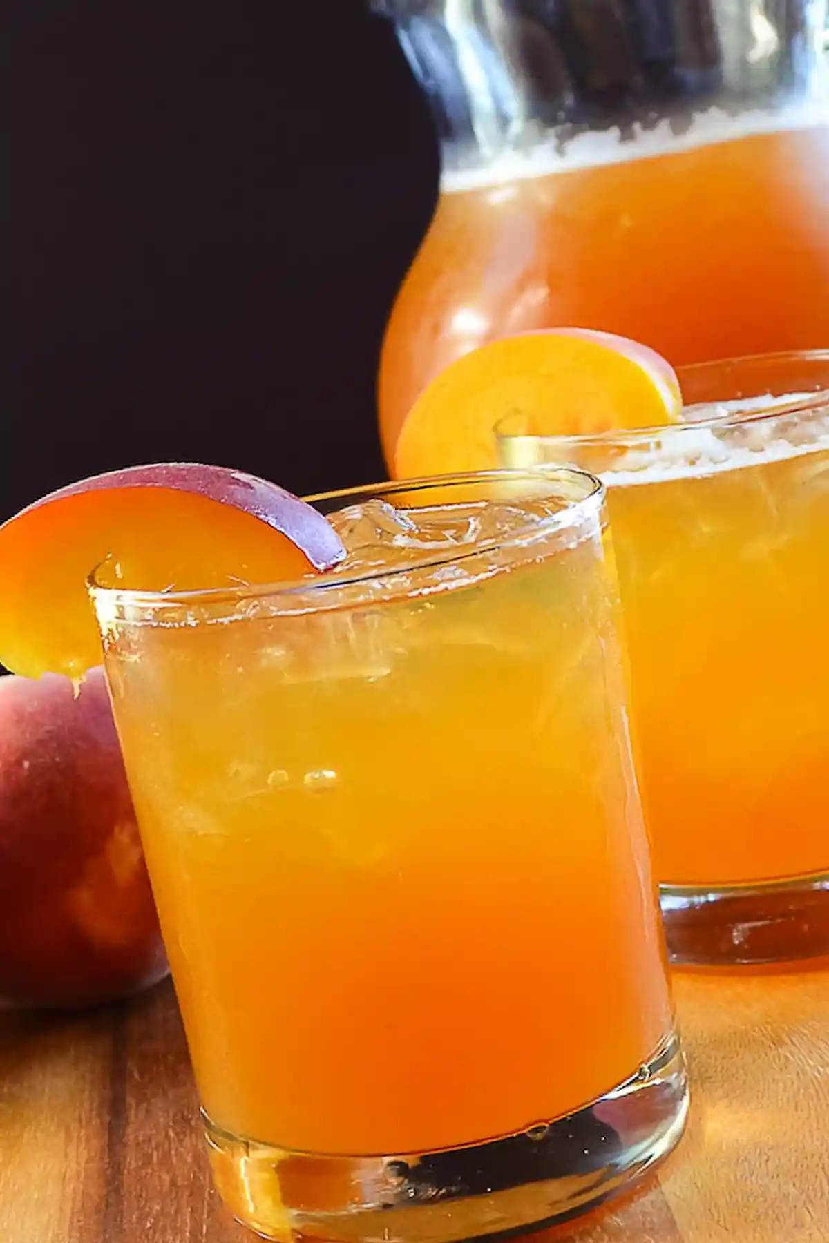 Refreshing Peach Non-Alcoholic Whiskey Iced Tea 3 Recipe image