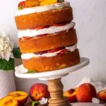 Peaches and Cream Layer Cake 4 Peaches and Cream Layer Cake