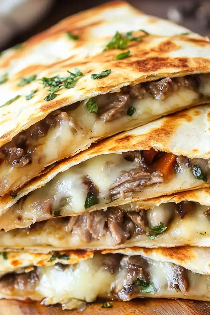 Savory Philly Cheesesteak Quesadillas 3 Recipe image