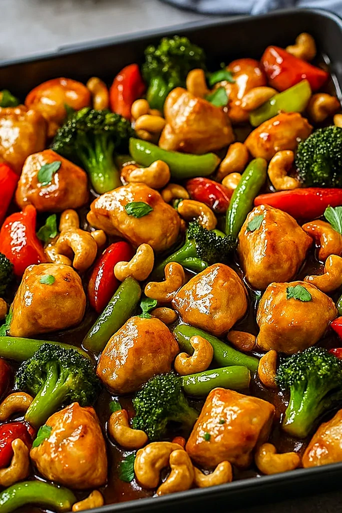 Sheet Pan Cashew Chicken — Easy Family Sheet Pan Meals 3 Recipe image