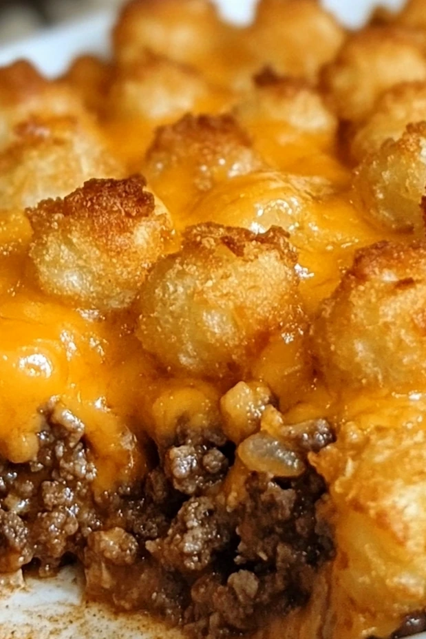 Hearty Ground Beef Tater Tot Casserole 3 Recipe image