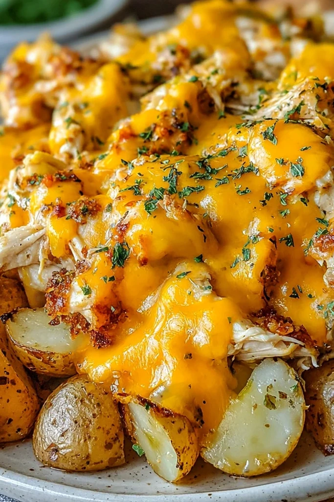 Slow Cooker Cheesy Ranch Chicken and Potatoes 3 Recipe image