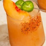 Spicy Peach Margarita Mocktail 4 Spicy Peach Margarita Mocktail