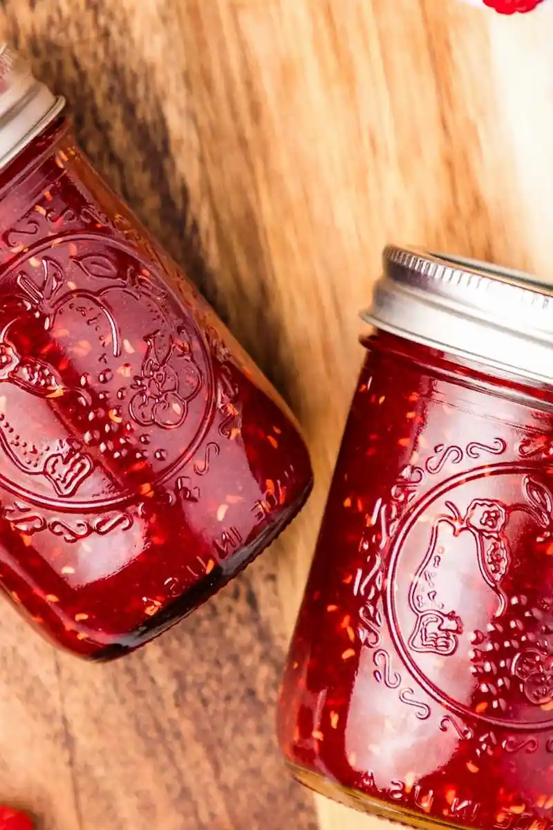 Homemade Raspberry Peach Jam 3 Recipe image