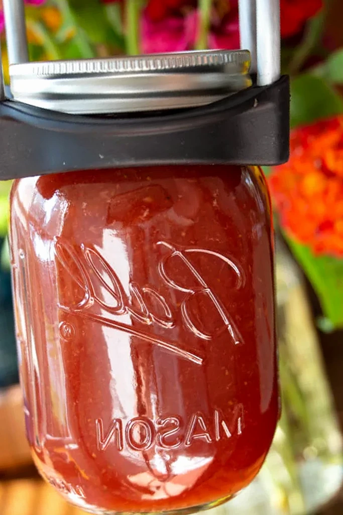 Honey Sweetened Strawberry Peach Jam 3 Recipe image