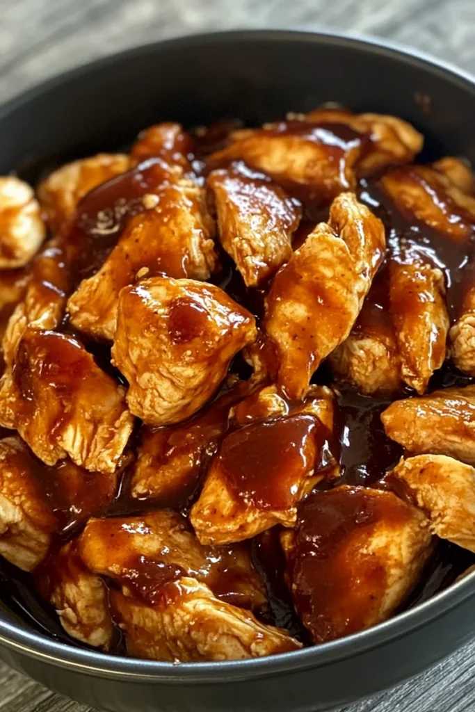 Slow Cooker BBQ Chicken with Sweet Baby Ray's