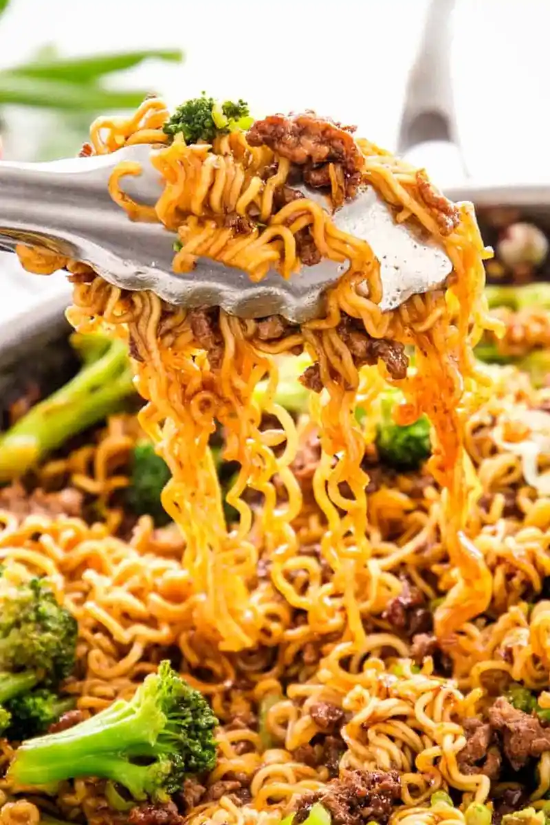 One Pan Beef and Broccoli Ramen 3 Recipe image