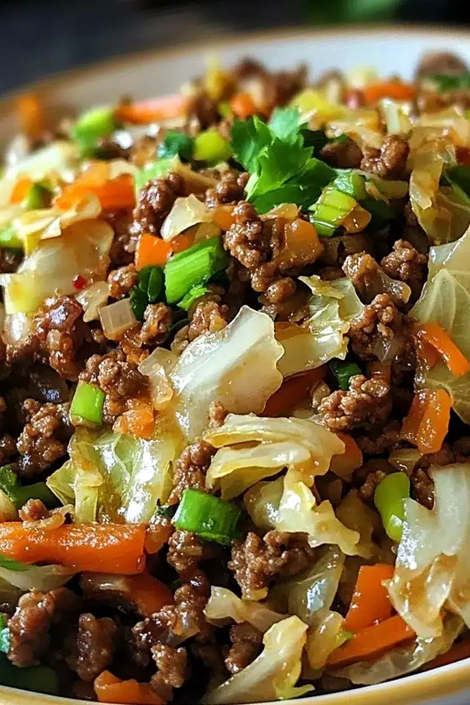 Quick Savory Beef and Cabbage Stir Fry 3 Recipe image