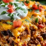 Hearty Ground Beef Taco Casserole 4 Hearty Ground Beef Taco Casserole