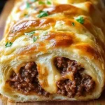 Savory Cheesy Ground Beef Roll-Up 4 Savory Cheesy Ground Beef Roll-Up