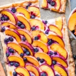 Vegan Peach and Cream Puff Pastry Tart 4 Vegan Peach and Cream Puff Pastry Tart