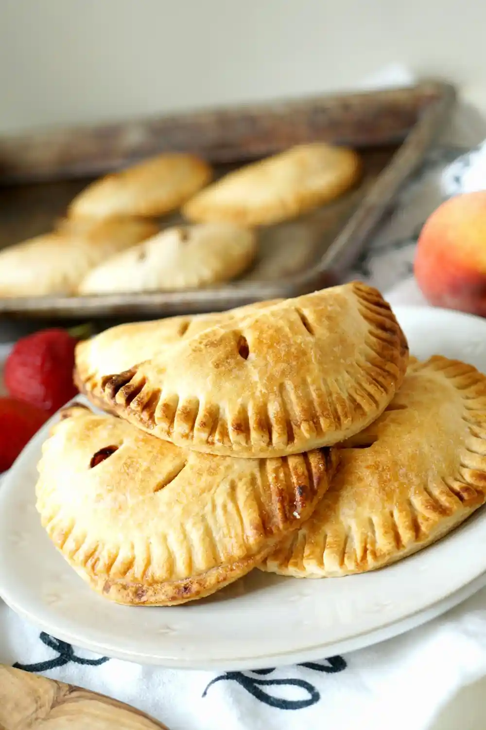 Easy Vegan Strawberry Peach Hand Pies 3 Recipe image