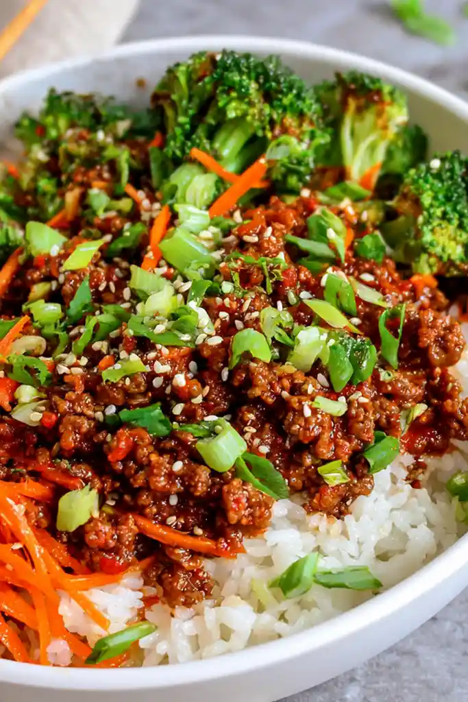 Quick Korean-Style Gochujang Beef Bowls 3 Recipe image