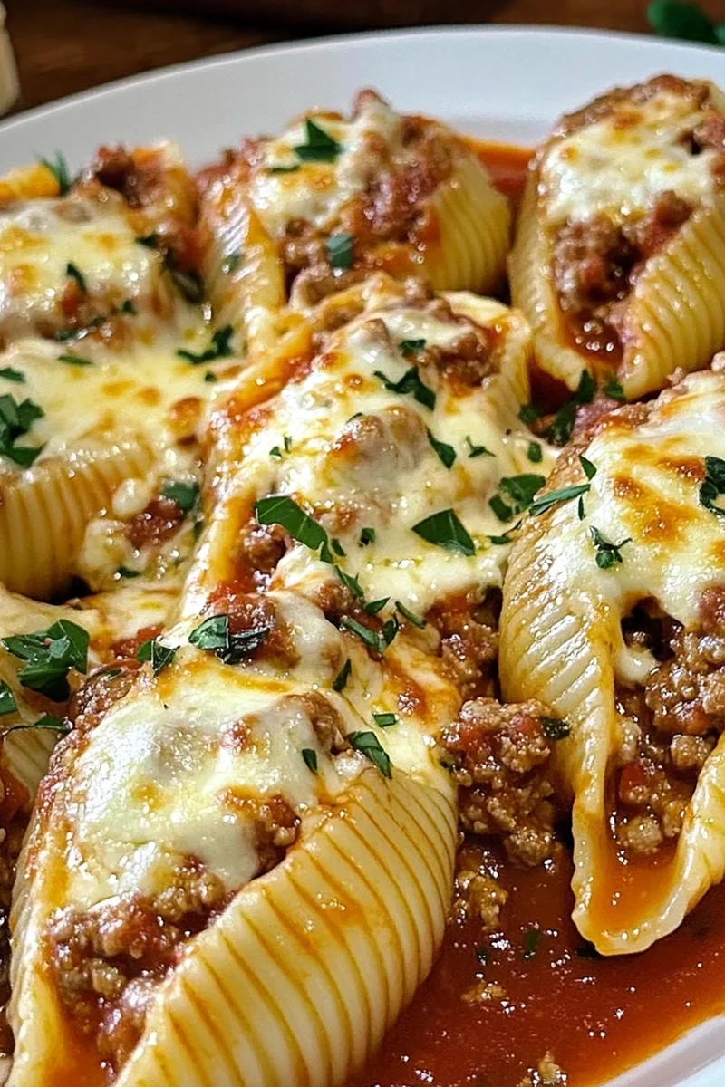 Hearty Beef and Ricotta Stuffed Pasta Shells 3 Recipe image