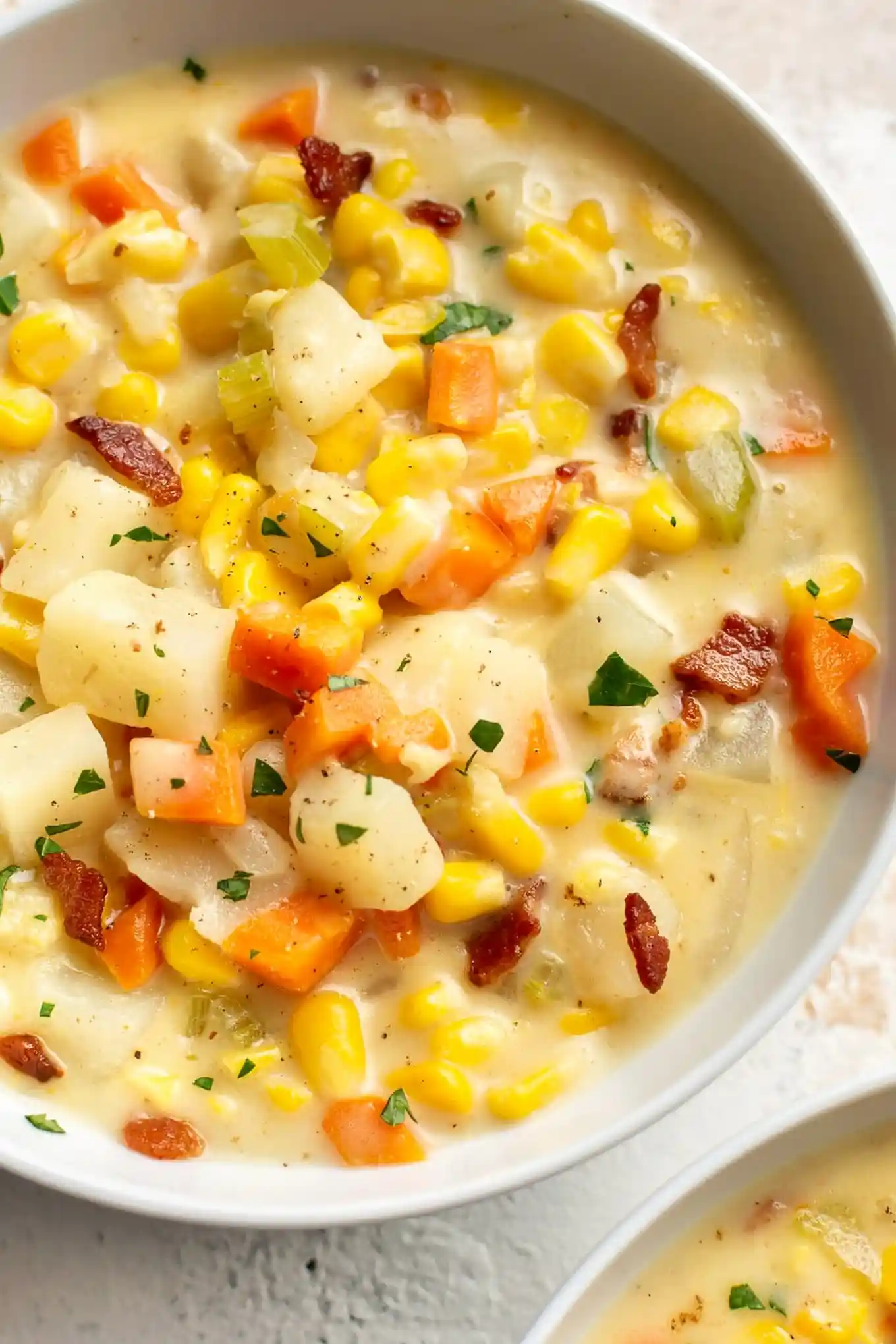 Hearty Creamy Corn Chowder 3 Recipe image