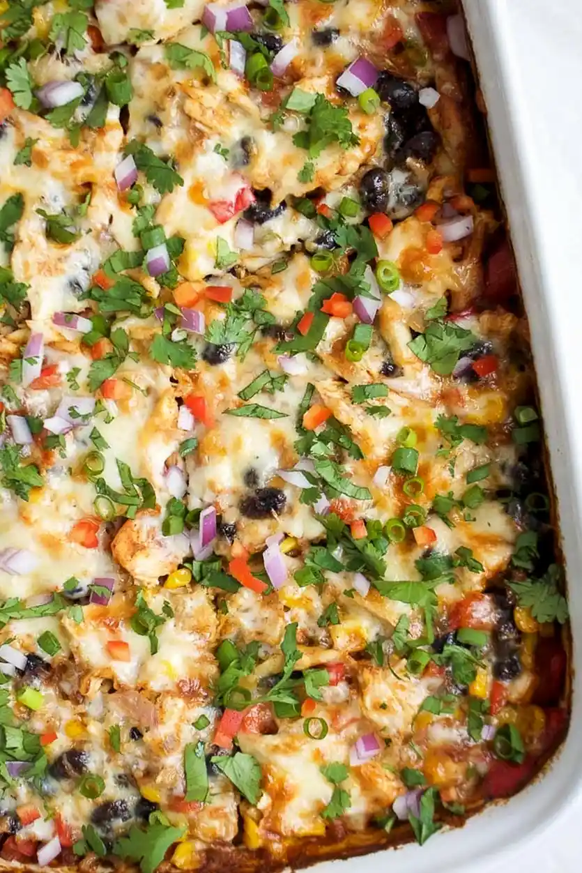 Easy Chicken Burrito Casserole 3 Recipe image