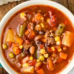 Slow Cooker Cowboy Beef and Bean Soup 4 Slow Cooker Cowboy Beef and Bean Soup